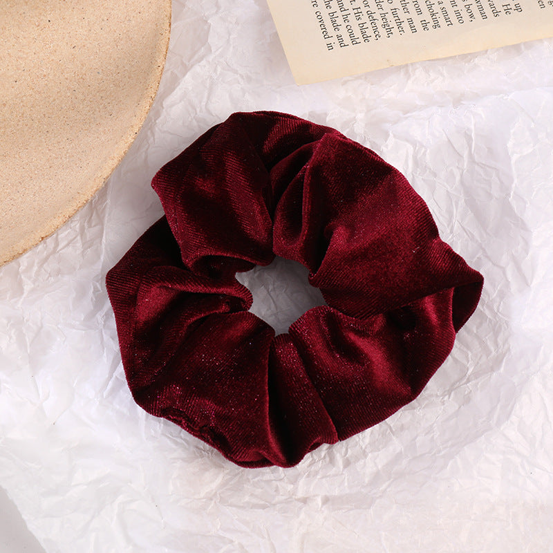 A* Flannel Hair Tie Hair Rope Amazon Velvet Fashion Ponytail Hair Accessories