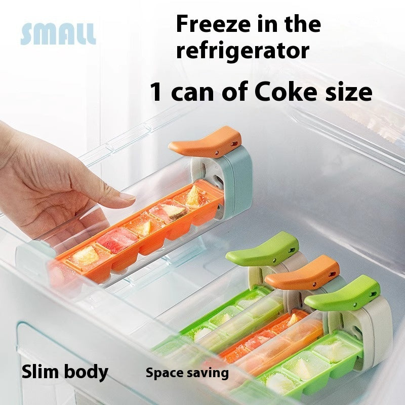 C* Ice Cube Mold Household Ice Maker Food Grade Press Ice Tray Ice Cube Maker Ice Tray Mold With Storage Box Kitchen Gadget