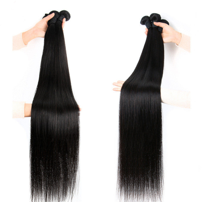 A* Reality Wig, Smooth Hair, Straight Hair Tie, Closed Peruvian Hair Tie