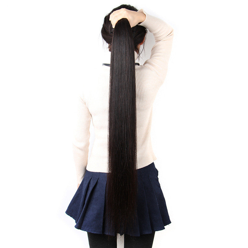 A* Reality Wig, Smooth Hair, Straight Hair Tie, Closed Peruvian Hair Tie