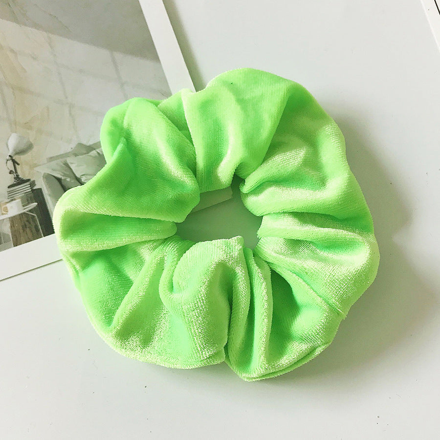 A* Flannel Hair Tie Hair Rope Amazon Velvet Fashion Ponytail Hair Accessories