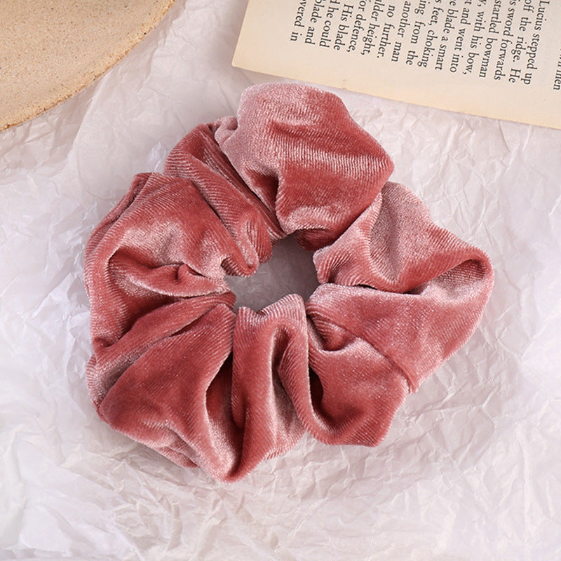 A* Flannel Hair Tie Hair Rope Amazon Velvet Fashion Ponytail Hair Accessories