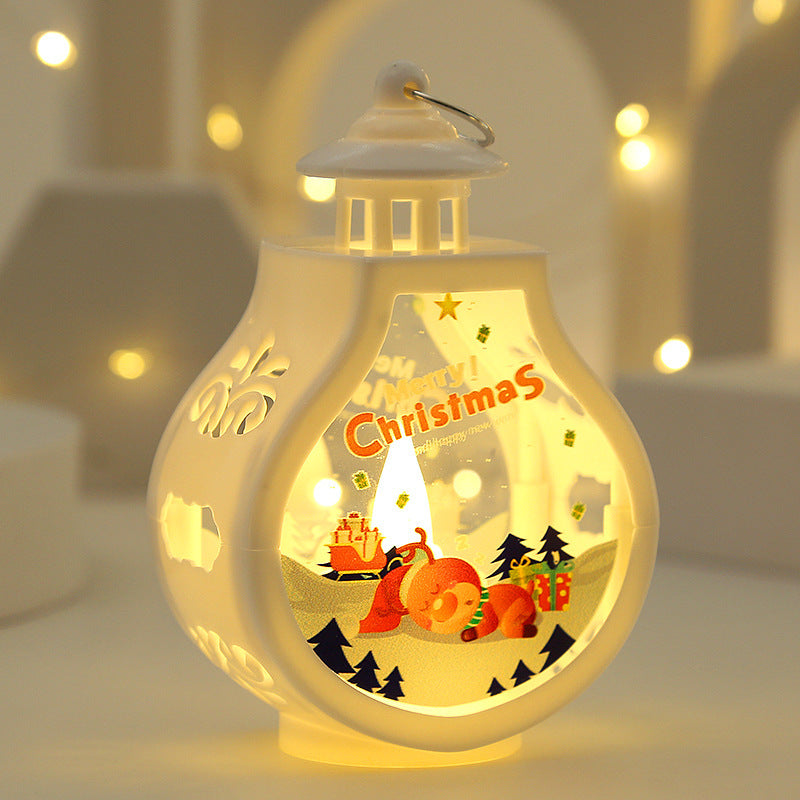 A* Christmas Candle Lamp Romantic Ornaments