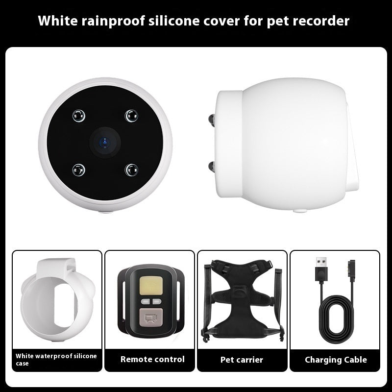 C* Pets Recorder Pet Tracker Collar Dogs And Cats Viewing Angle Motion Recording Camera Action Camera With Video Records Cat Collars Camera Sport Pet Products