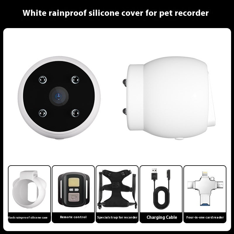 C* Pets Recorder Pet Tracker Collar Dogs And Cats Viewing Angle Motion Recording Camera Action Camera With Video Records Cat Collars Camera Sport Pet Products