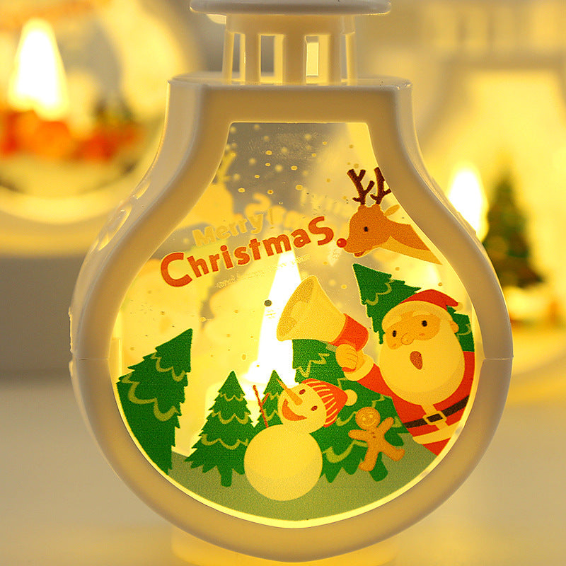 A* Christmas Candle Lamp Romantic Ornaments