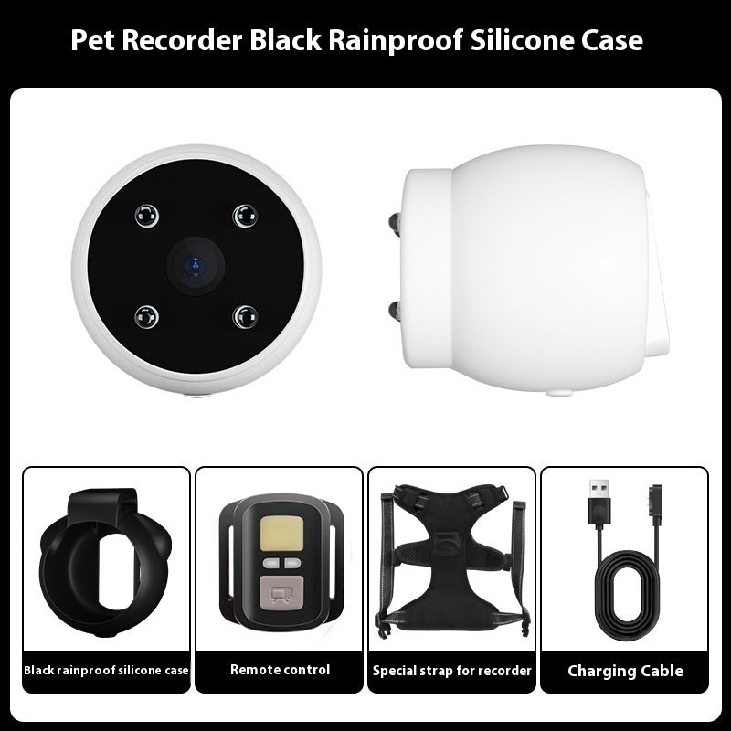 C* Pets Recorder Pet Tracker Collar Dogs And Cats Viewing Angle Motion Recording Camera Action Camera With Video Records Cat Collars Camera Sport Pet Products