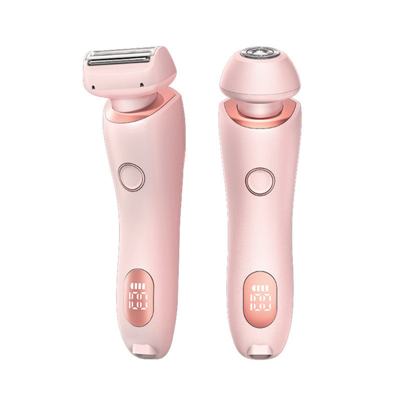 C* 2 In 1 Hair Removal Epilator USB Rechargeable Trimmer Women Body Razor Face Leg Armpit Bikini Hand Pubic Shaver Hair Remover