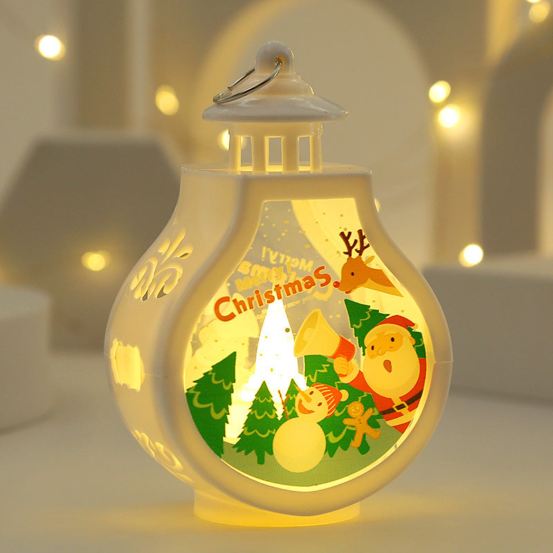 A* Christmas Candle Lamp Romantic Ornaments