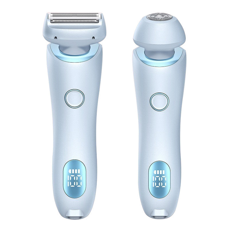 C* 2 In 1 Hair Removal Epilator USB Rechargeable Trimmer Women Body Razor Face Leg Armpit Bikini Hand Pubic Shaver Hair Remover