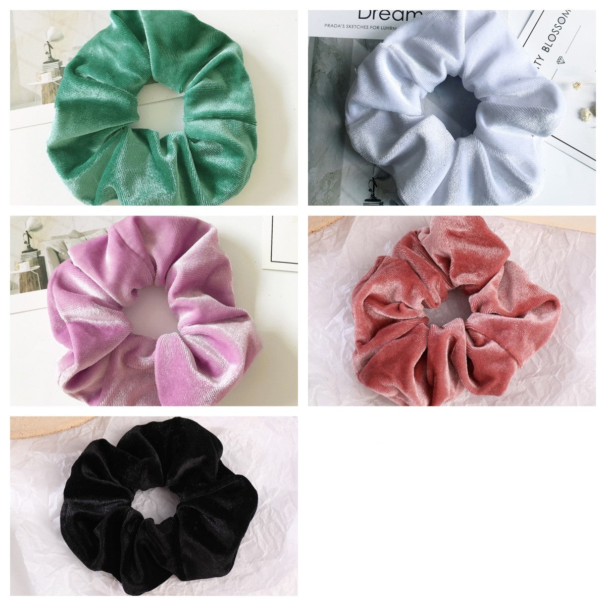 A* Flannel Hair Tie Hair Rope Amazon Velvet Fashion Ponytail Hair Accessories