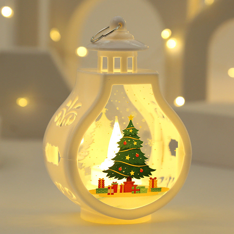 A* Christmas Candle Lamp Romantic Ornaments