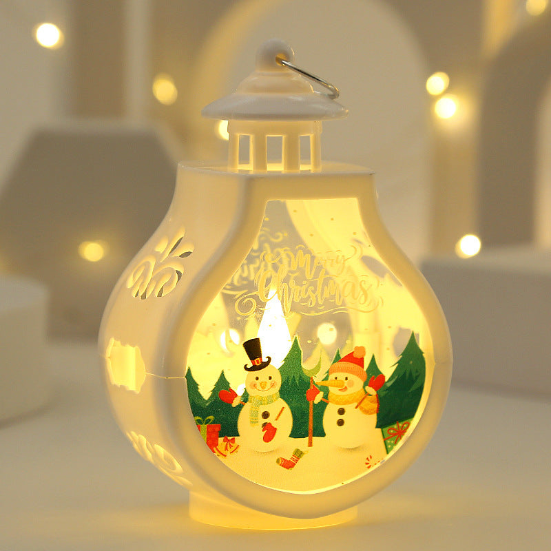 A* Christmas Candle Lamp Romantic Ornaments