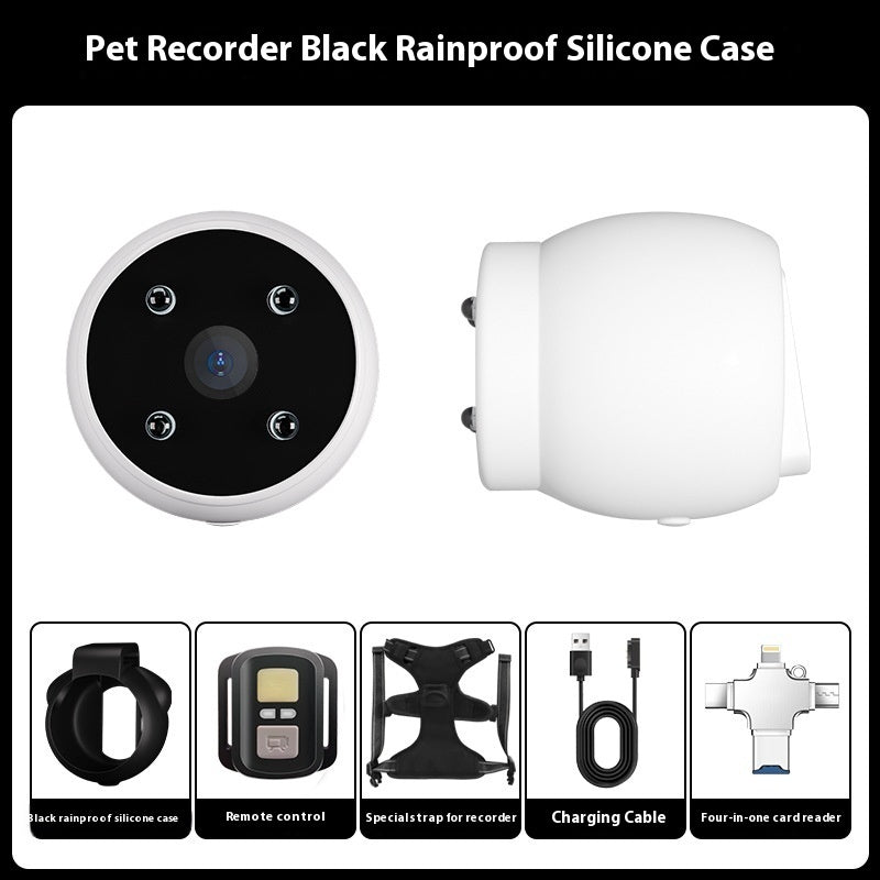 C* Pets Recorder Pet Tracker Collar Dogs And Cats Viewing Angle Motion Recording Camera Action Camera With Video Records Cat Collars Camera Sport Pet Products